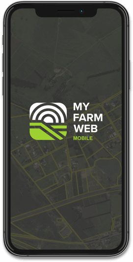 MyFarmWeb website on an iPhone